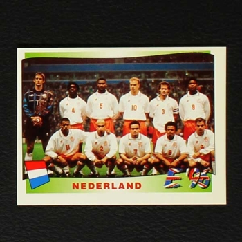 Euro 96 Nr. 076 Panini Sticker Mannschaft Nederland