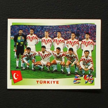 Euro 96 No. 316 Panini sticker team Türkiye
