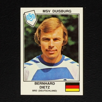 Bernhard Dietz Panini Sticker Euro Football 79
