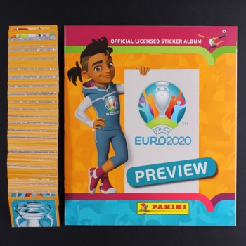 Euro 2020 Preview Panini Sticker Album komplett Belgische Version