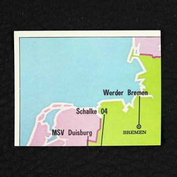Landkarte Panini Sticker Nr. 1 - Fußball 79