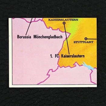 Landkarte Panini Sticker Nr. 5 - Fußball 79