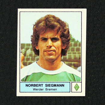 Norbert Siegmann Panini Sticker No. 77 - Fußball 79