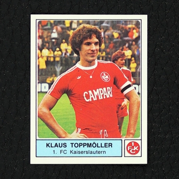Klaus Toppmöller Panini Sticker Nr. 212 - Fußball 79