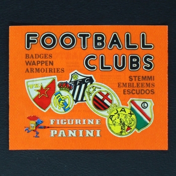Football Clubs 1975 Panini Sticker Tüte