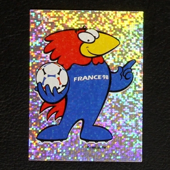 France 98 Nr. 003 Panini Sticker Maskottchen