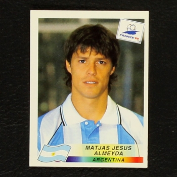 France 98 No. 506 Panini sticker Almeyda