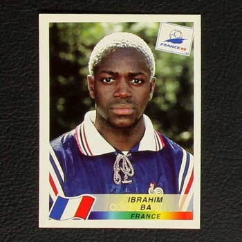 France 98 Nr. 163 Panini Sticker Ibrahim Ba