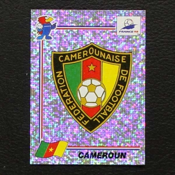 France 98 No. 121 Panini sticker Cameroun badge