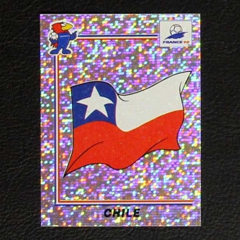 France 98 Nr. 103 Panini Sticker Chile Wappen