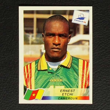 France 98 No. 126 Panini sticker Ernest Etchi