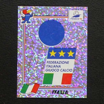 France 98 Nr. 086 Panini Sticker Italia Wappen