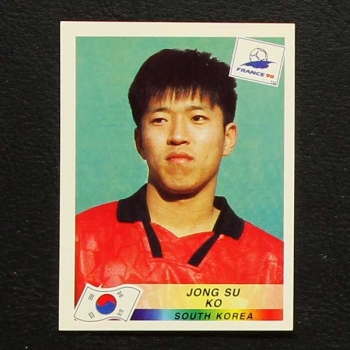 France 98 No. 344 Panini sticker Jong Su Ko