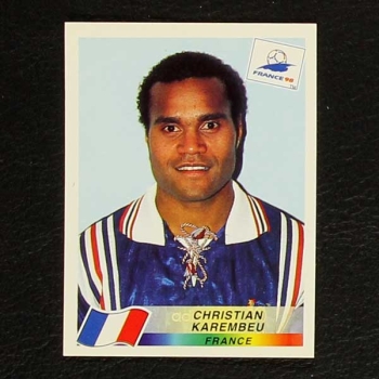 France 98 Nr. 167 Panini Sticker Karembeu