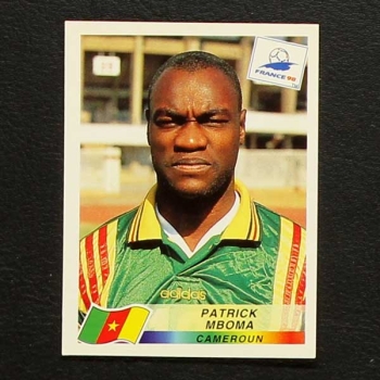 France 98 No. 134 Panini sticker Patrick Mboma