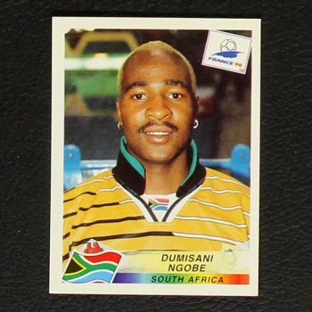 France 98 No. 186 Panini sticker Dumisani Ngobe