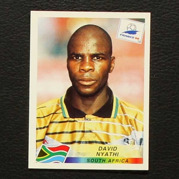 France 98 No. 181 Panini sticker David Nyathi