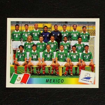 France 98 Nr. 353 Panini Sticker Team Mexico