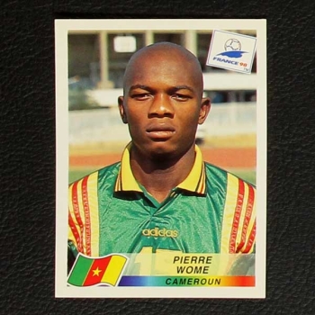 France 98 No. 127 Panini sticker Pierre Wome