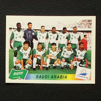 France 98 No. 192 Panini sticker team Saudi Arabia