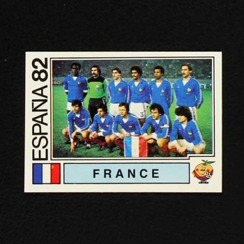 Espana 82 Nr. 275 Panini Sticker France Mannschaft