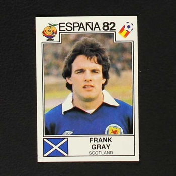 Espana 82 No. 407 Panini sticker Frank Gray Gray