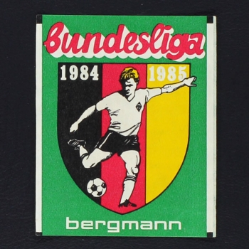 Fußball 1984 Bergmann leere Sticker Tüte