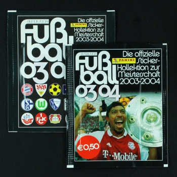 Fußball 2003 Panini Sticker Tüten 2 Versionen