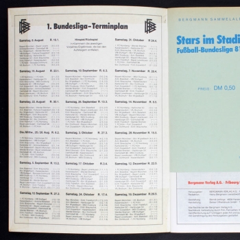 Fußball 81 Bergmann Sticker Album komplett