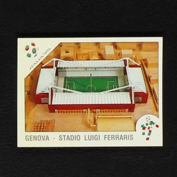 Italia 90 No. 022 Panini Sticker Genova - Stadio Luigi Ferraris