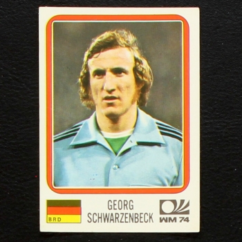 Georg Schwarzenbeck Sticker No. 92 Panini - München 74