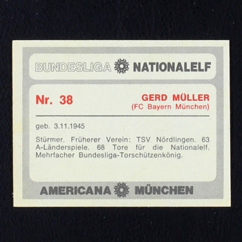Gerd Müller Americana Bild No. 38 - Bundesliga Nationalelf 1978
