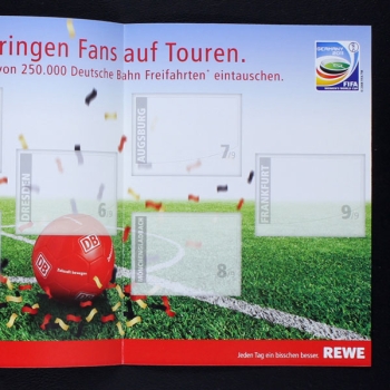 Germany 2011 Panini Sticker Poster leer - REWE Version