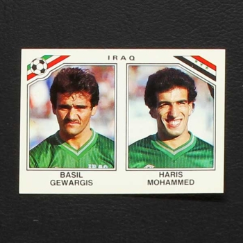 Mexico 86 Nr. 105 Panini Sticker Gewargis - Mohammed