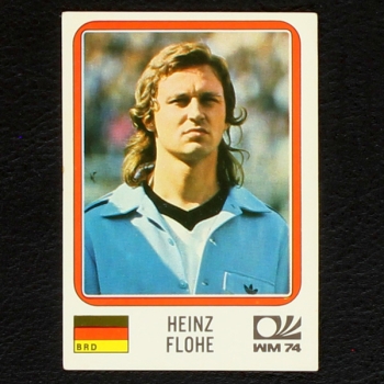 Heinz Flohe Sticker No. 95 Panini - München 74