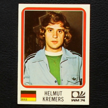 Helmut Kremers Sticker No. 93 Panini - München 74