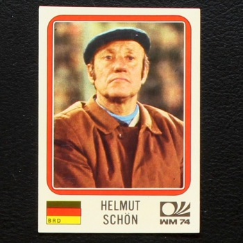 Helmut Schön Sticker No. 83 Panini - München 74