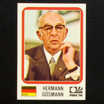 Hermann Gösmann Sticker No. 82 Panini - München 74