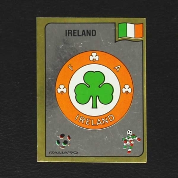 Italia 90 Nr. 420 Panini Sticker Ireland Wappen