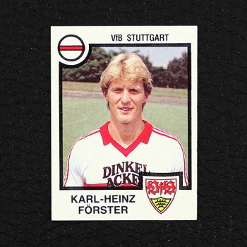 Karl-Heinz Förster Panini Sticker Nr. 342 - Fußball 84