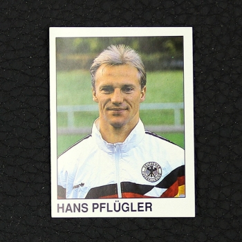 Hans Pflügler Panini Sticker Nr. 421 - Fußball 91