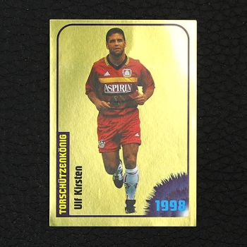 Ulf Kirsten Goldsticker Panini Sticker Nr. 477 - Fußball 99