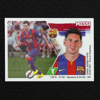 Messi Panini Sticker No. 17 - Liga 2015-16 BBVA