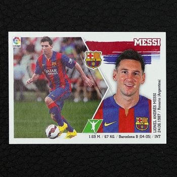 Messi Panini Sticker Nr. 17 - Liga 2015-16 BBVA