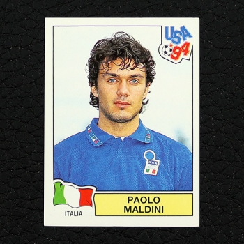 Paolo Maldini Panini Sticker Nr. 307 - USA 94 – Internationale Version