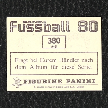 Zoff – Gentile Panini Sticker Nr. 380 - Fußball 80