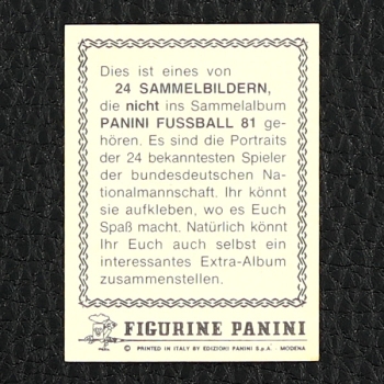 T. Allofs Panini Sticker - Fußball 81