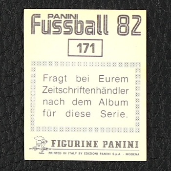 Joachim Löw Panini Sticker Nr. 171 - Fußball 82