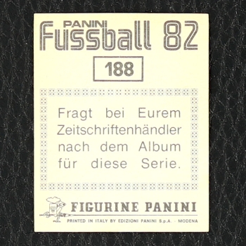 Felix Magath Panini Sticker Nr. 188 - Fußball 82