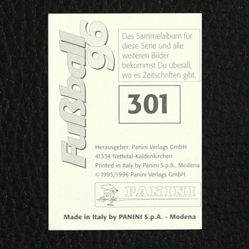 Eike Immel Panini Sticker Nr. 301 - Fußball 96
